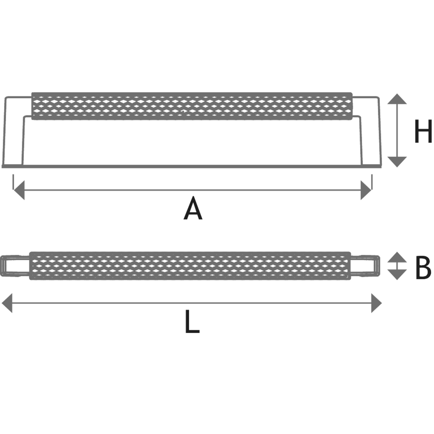 Greep trama ba320 l328 zwart