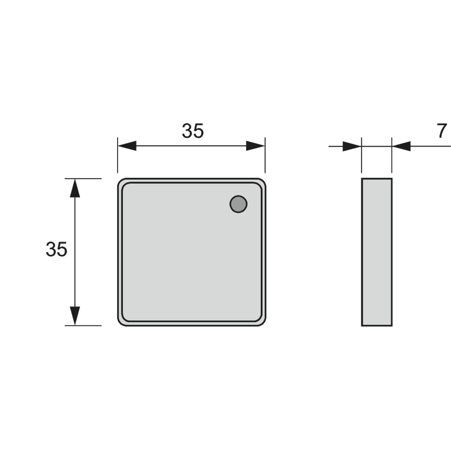 Led capacitieve sensor 12v/36w