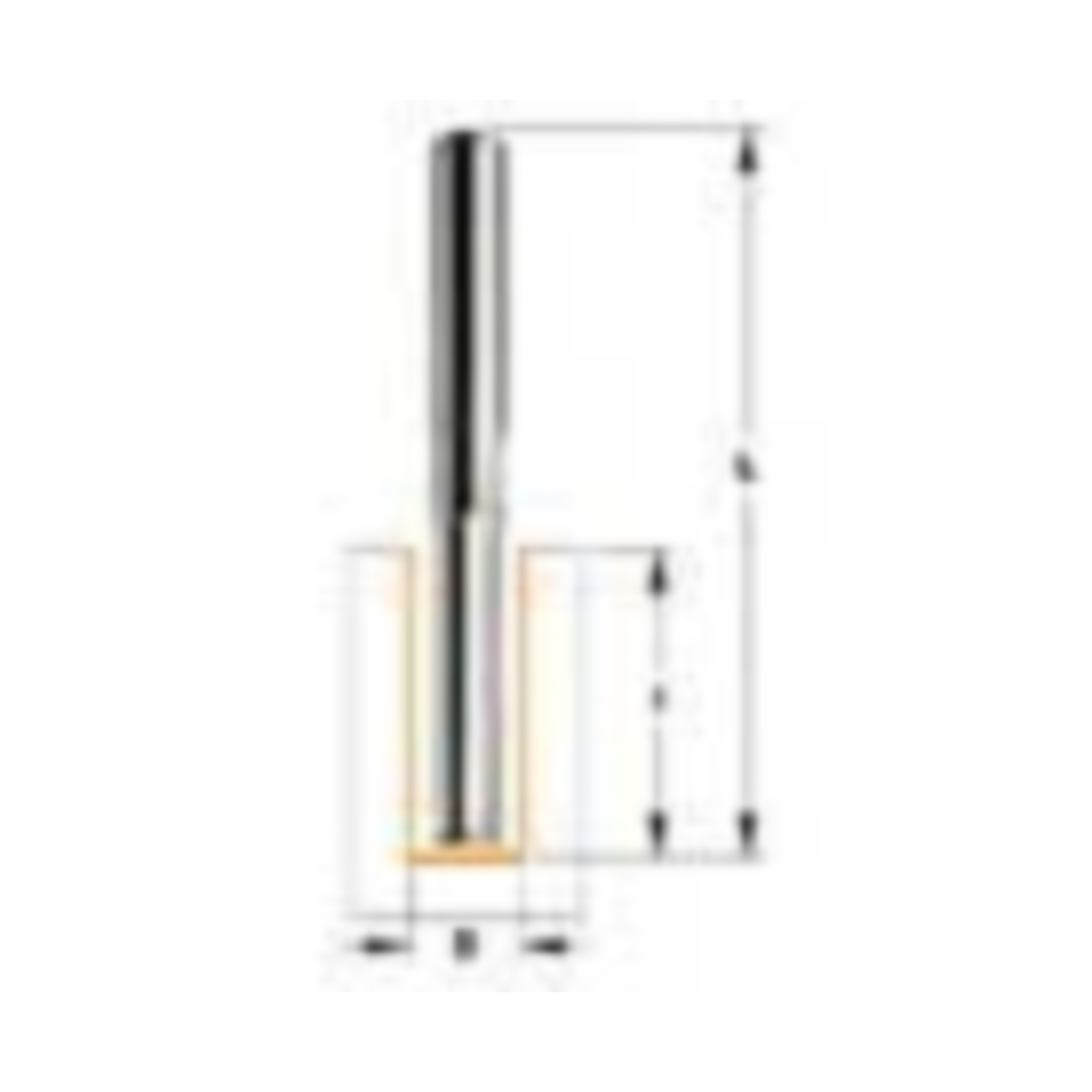 Rechte frees d=6 mm i=25 l=60 hw