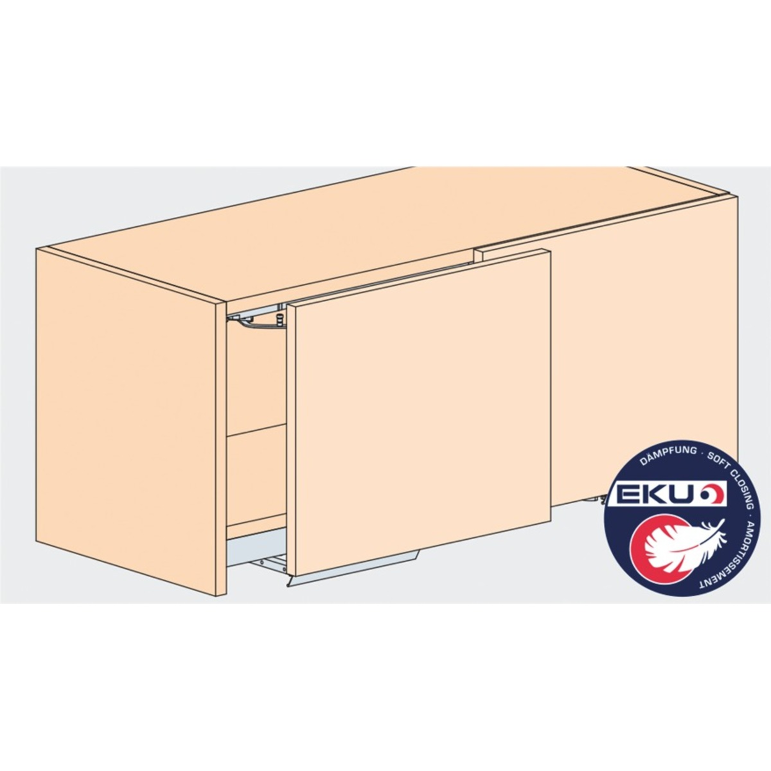 Hawa Frontino 20 H FS garnituur, type S4, 1800-1999 mm, 2 deuren