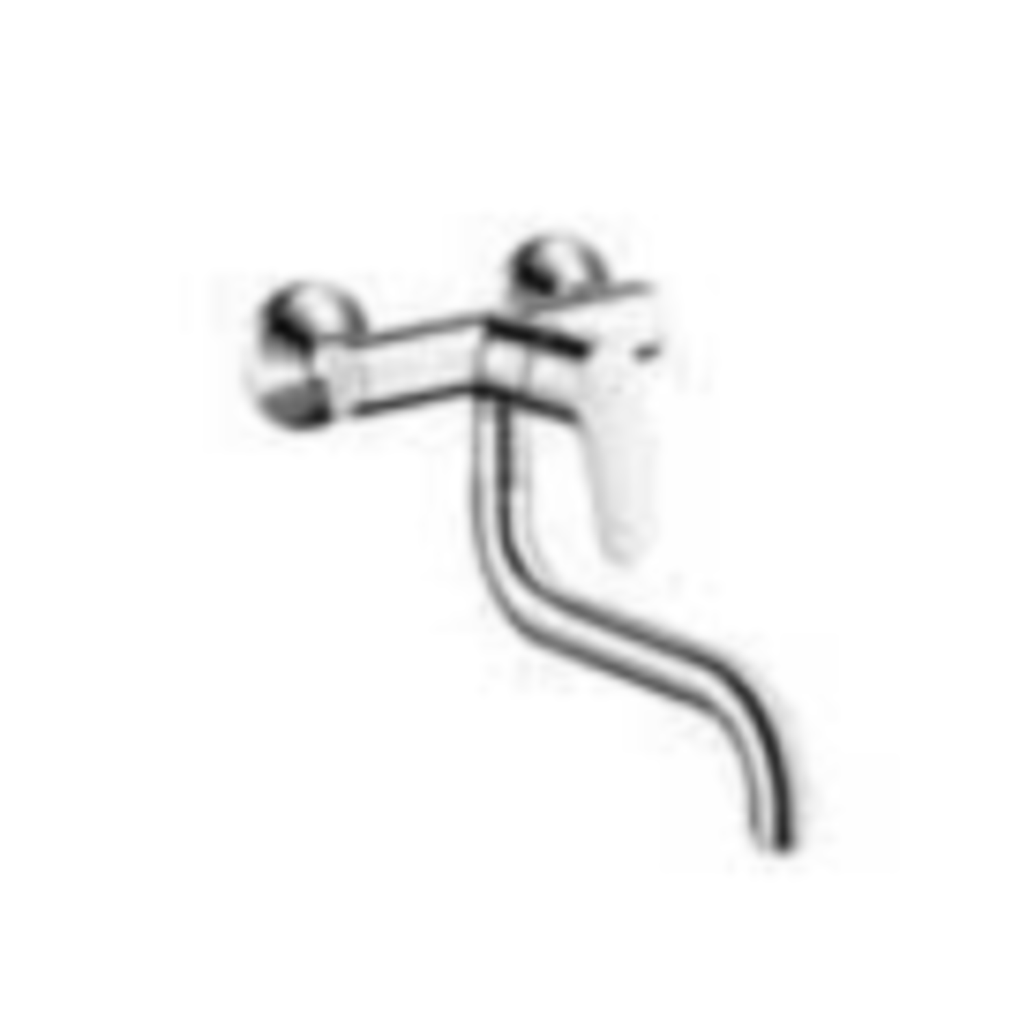 Hansgrohe Focus keukenkraan wanduitvoering chr
