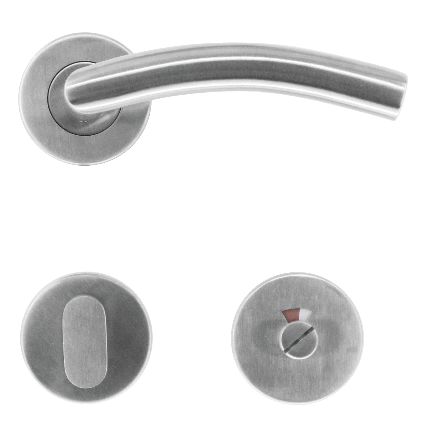 Deurkruk Pro gi shape 19mm inox plus r+wc