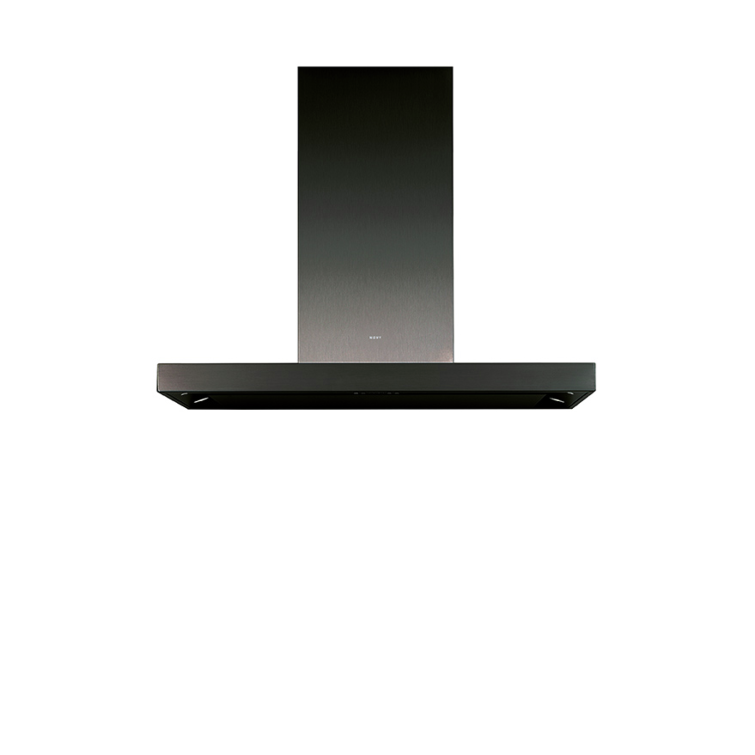 Novy Flatline 90 cm mineral black wanddampkap