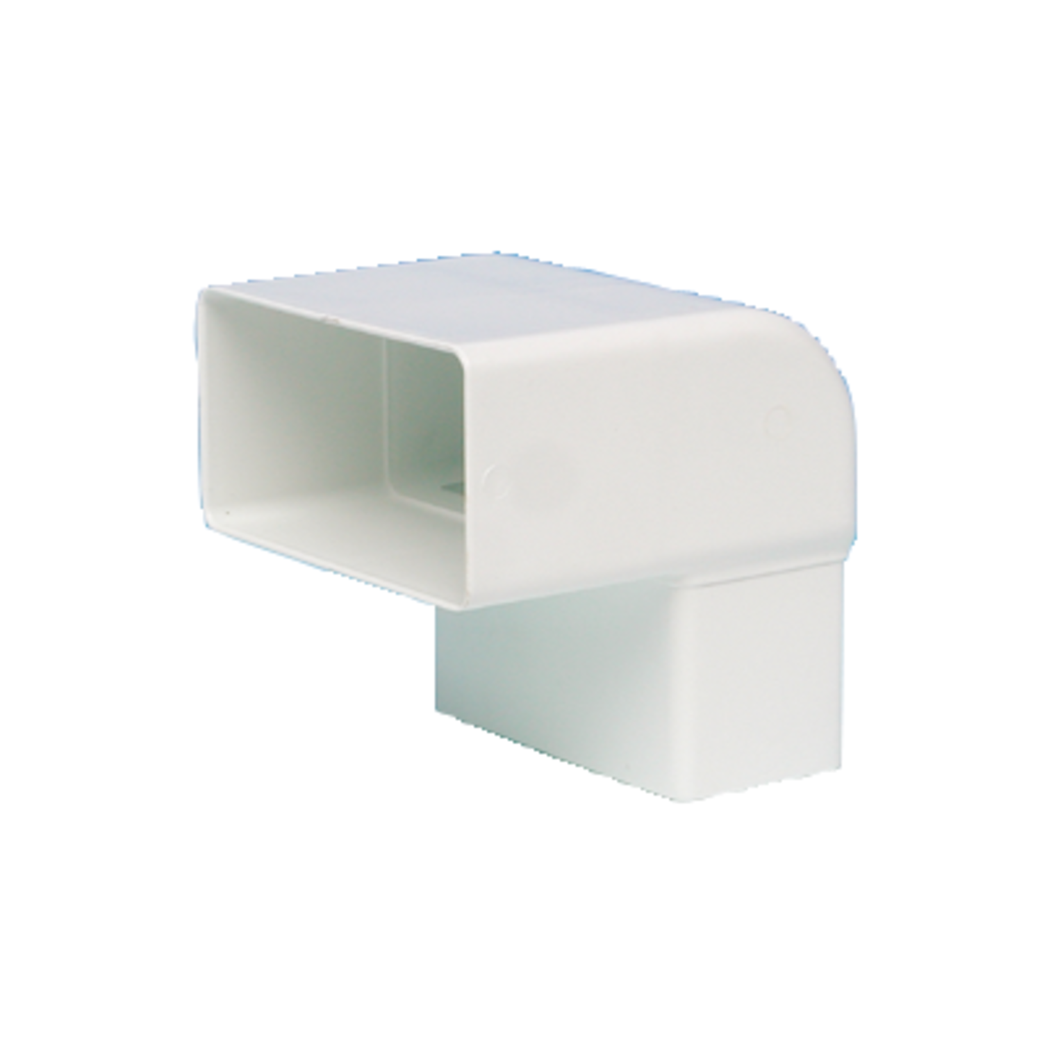 Bocht 90° vlakkanaal d.100 eco wit