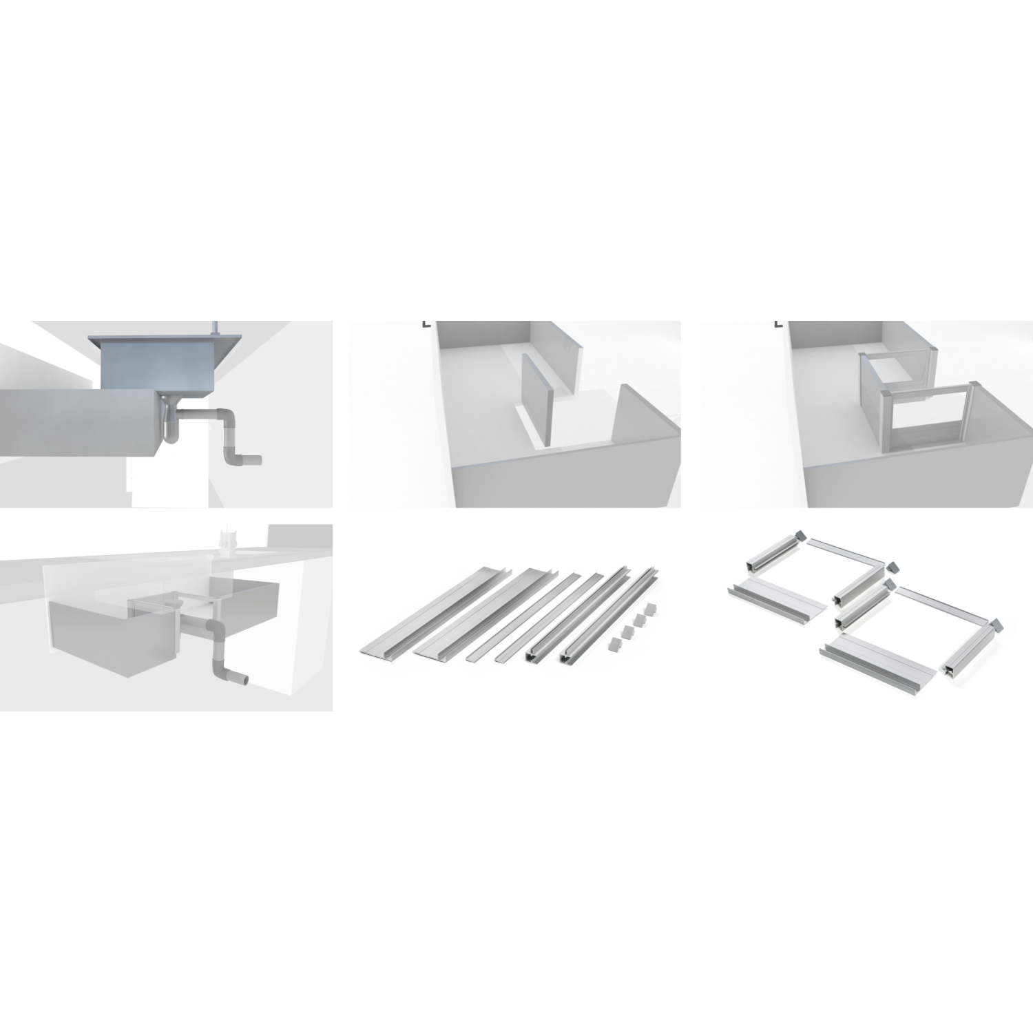 Fixol - universele set voor lade-uitsparing