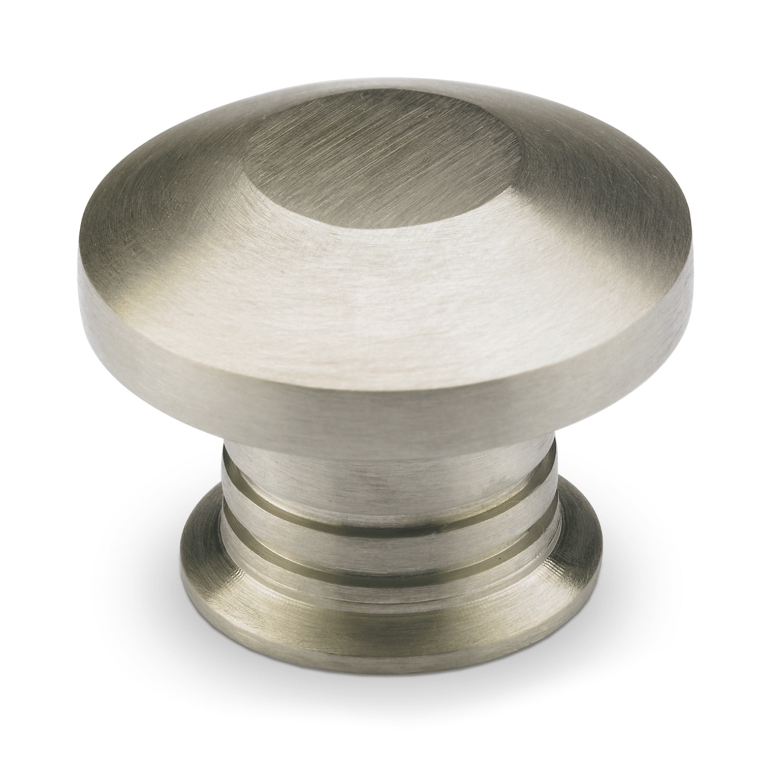 Knop Spalatum, H 23 mm, ø 30 mm, roestvrij staal geborsteld