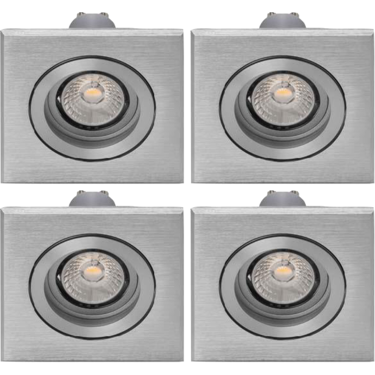Tronix led spot set 4x alu 5W/230V 3000K 38° 395lm