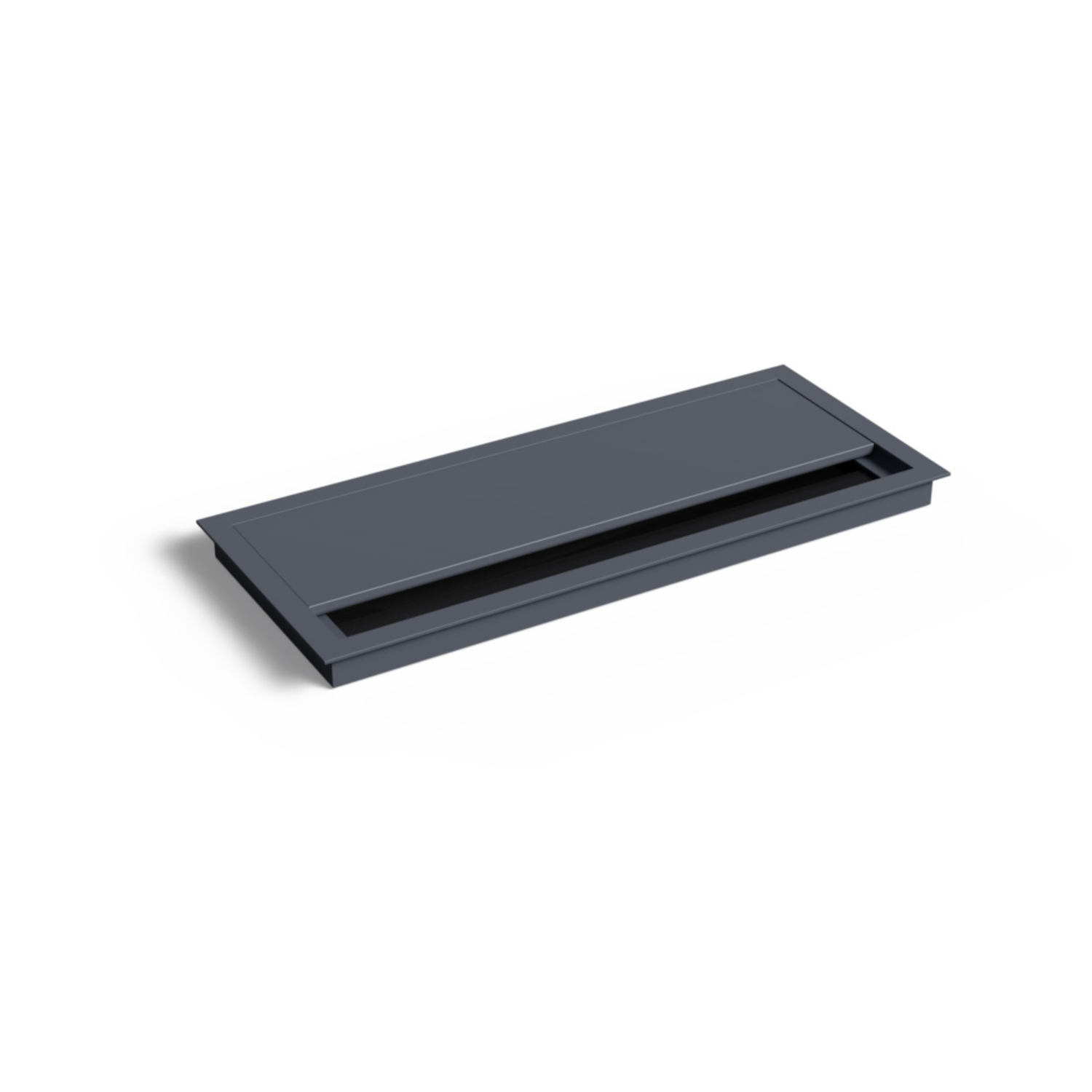 Kabeldoorvoer Exit titanium 100x240x13.5mm+deksel