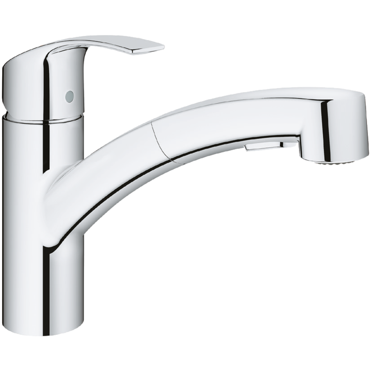 Grohe eurosmart eengreepskraan chroom +douchette