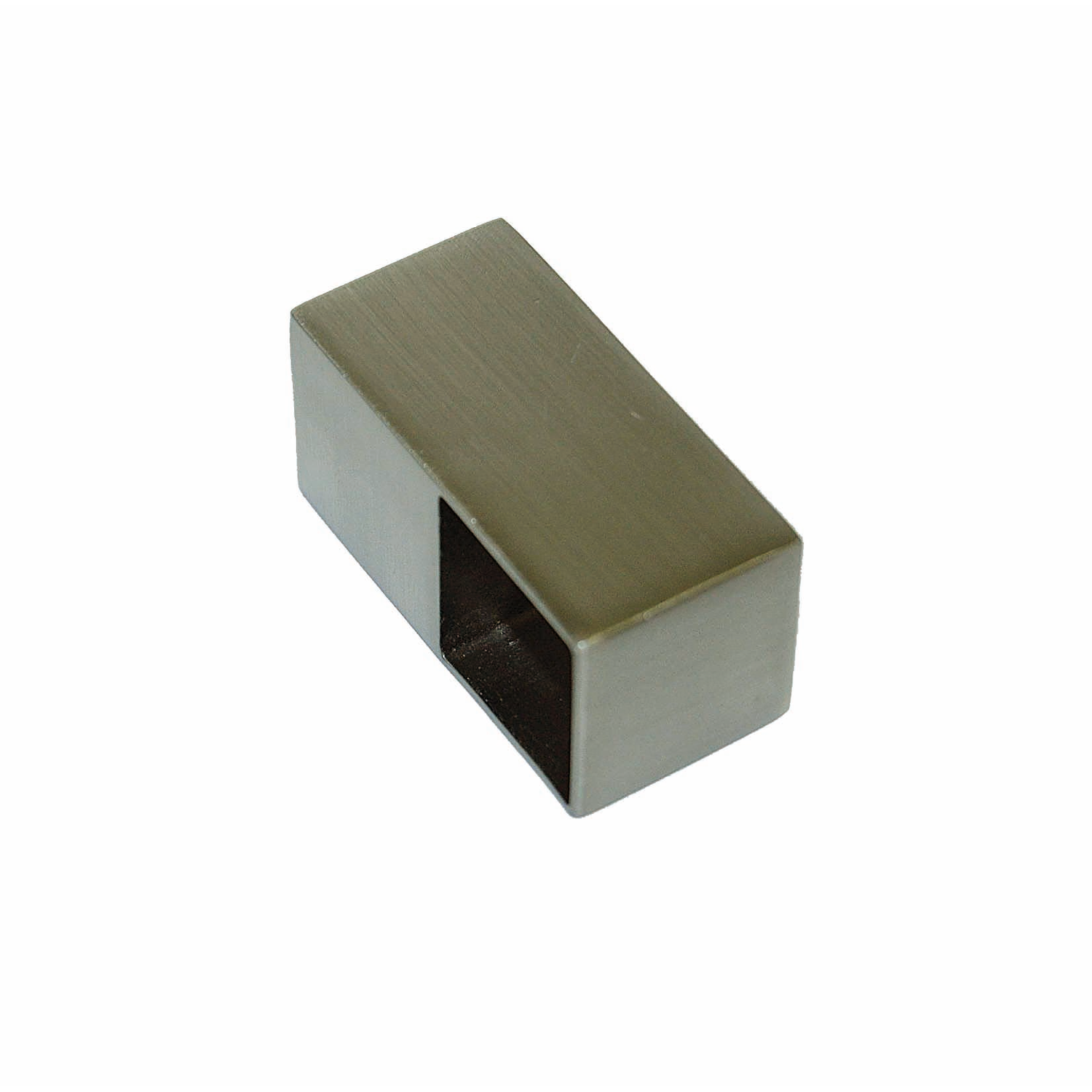 Eindstuk voor buis tube 18x18mm RVS-look