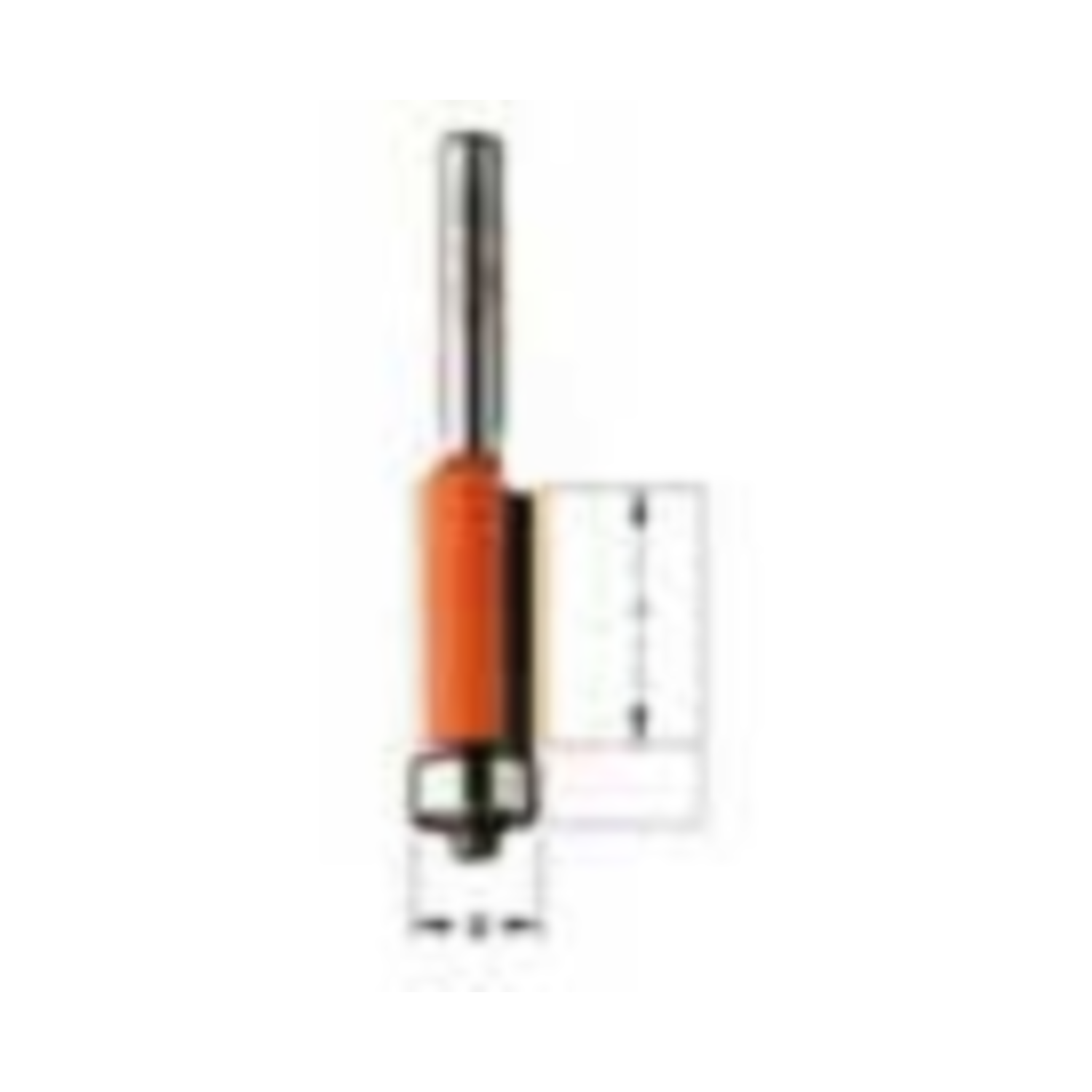 Uitloopfrees met lager i=12,7 d=9,5 mm