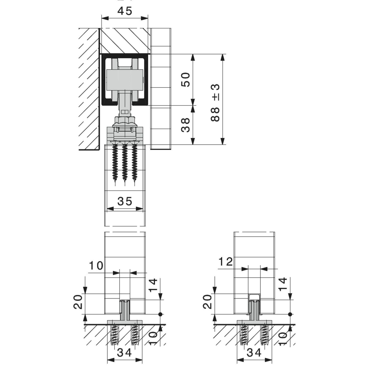 Hawa Junior 120 A basisgarnituur