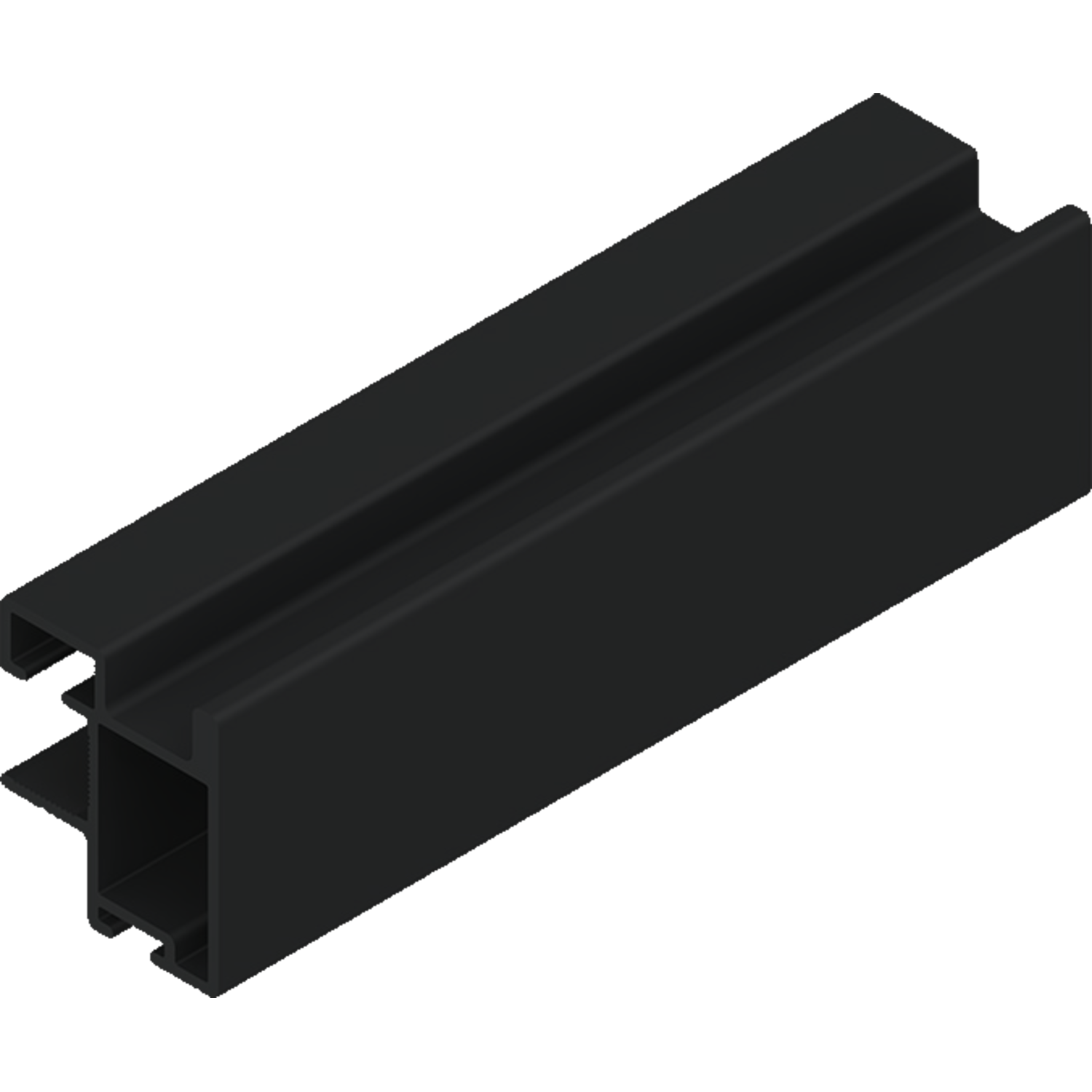 Vertikaal profiel TR19-S85 2.6m alu zwart