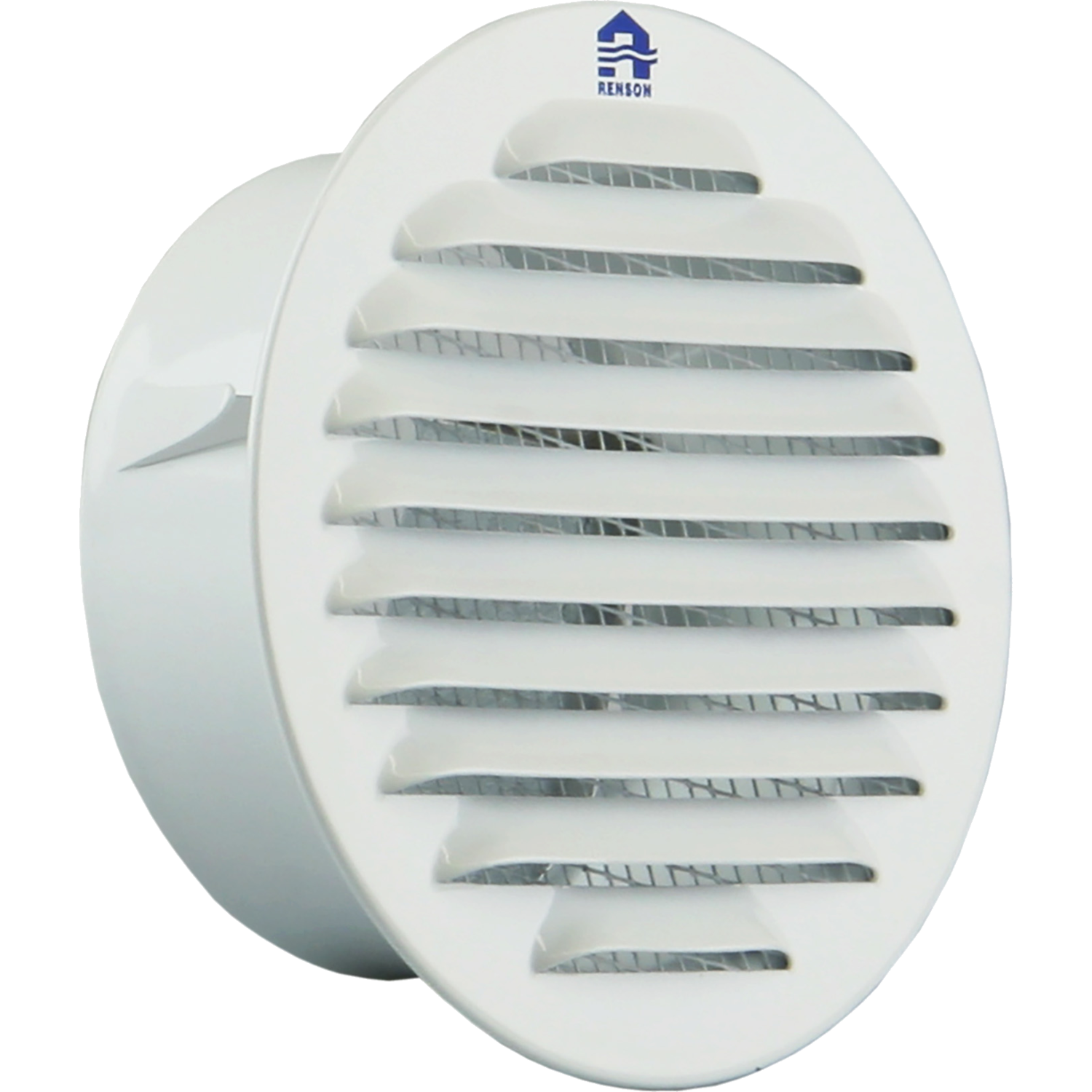 Rond schoepenrooster 435r d.120mm alu wit bel 9010