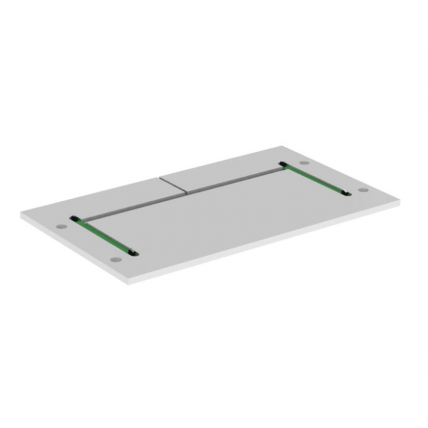 Veiligheidsplaat Diago 504, 698x350x12 mm, Voor kastbreedte 70,0cm, wit