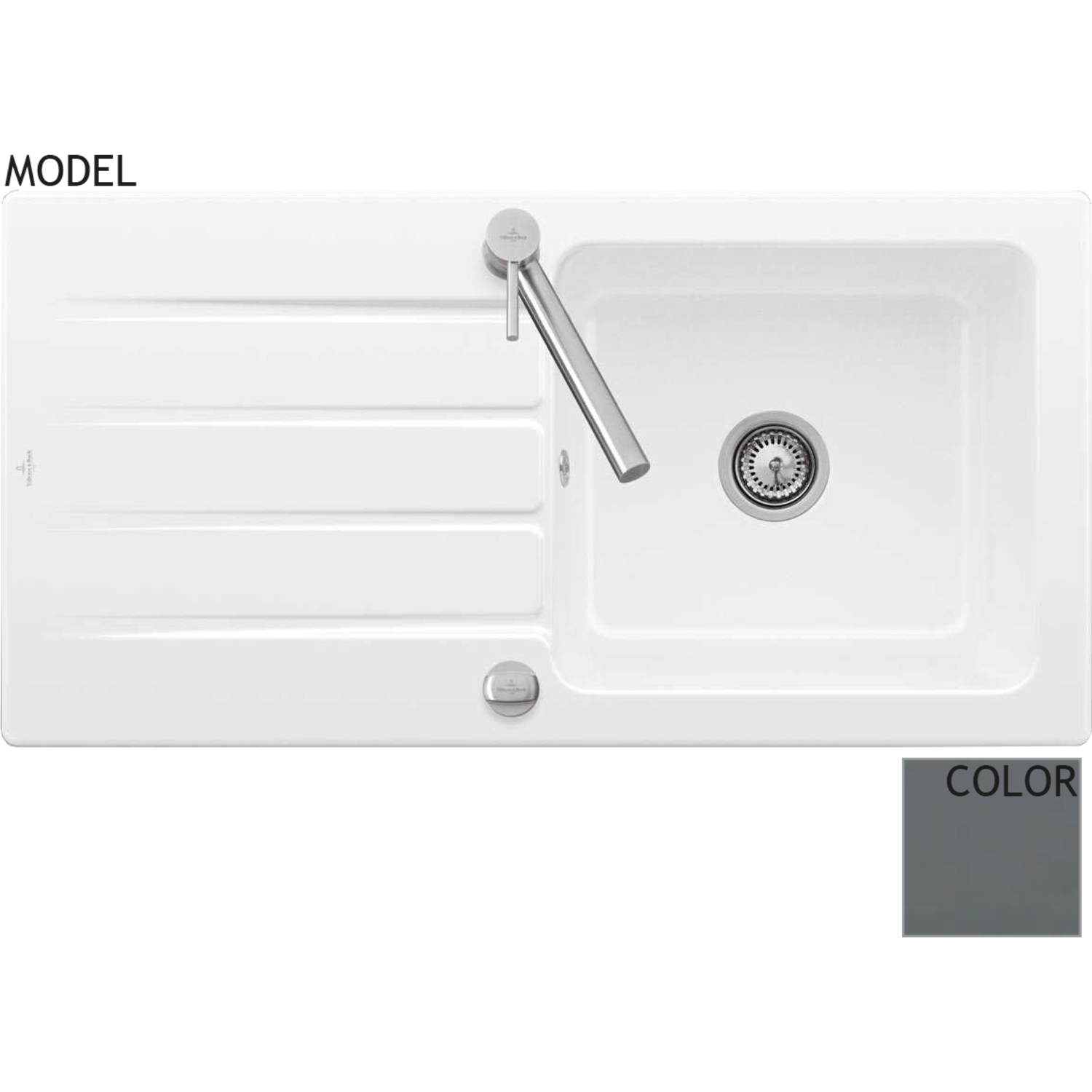 V&B 3360.01.i4 architectura 60 grafiet