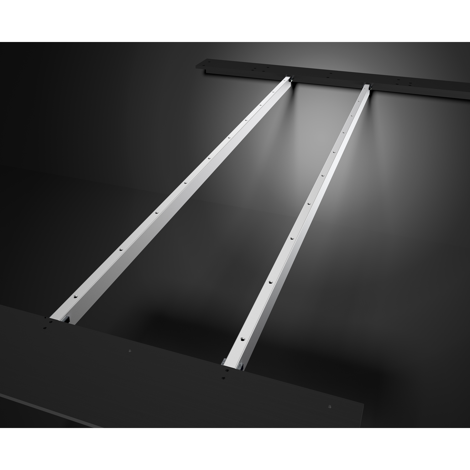 U-poot verbindingsbalken (2st) chroom l=2270mm