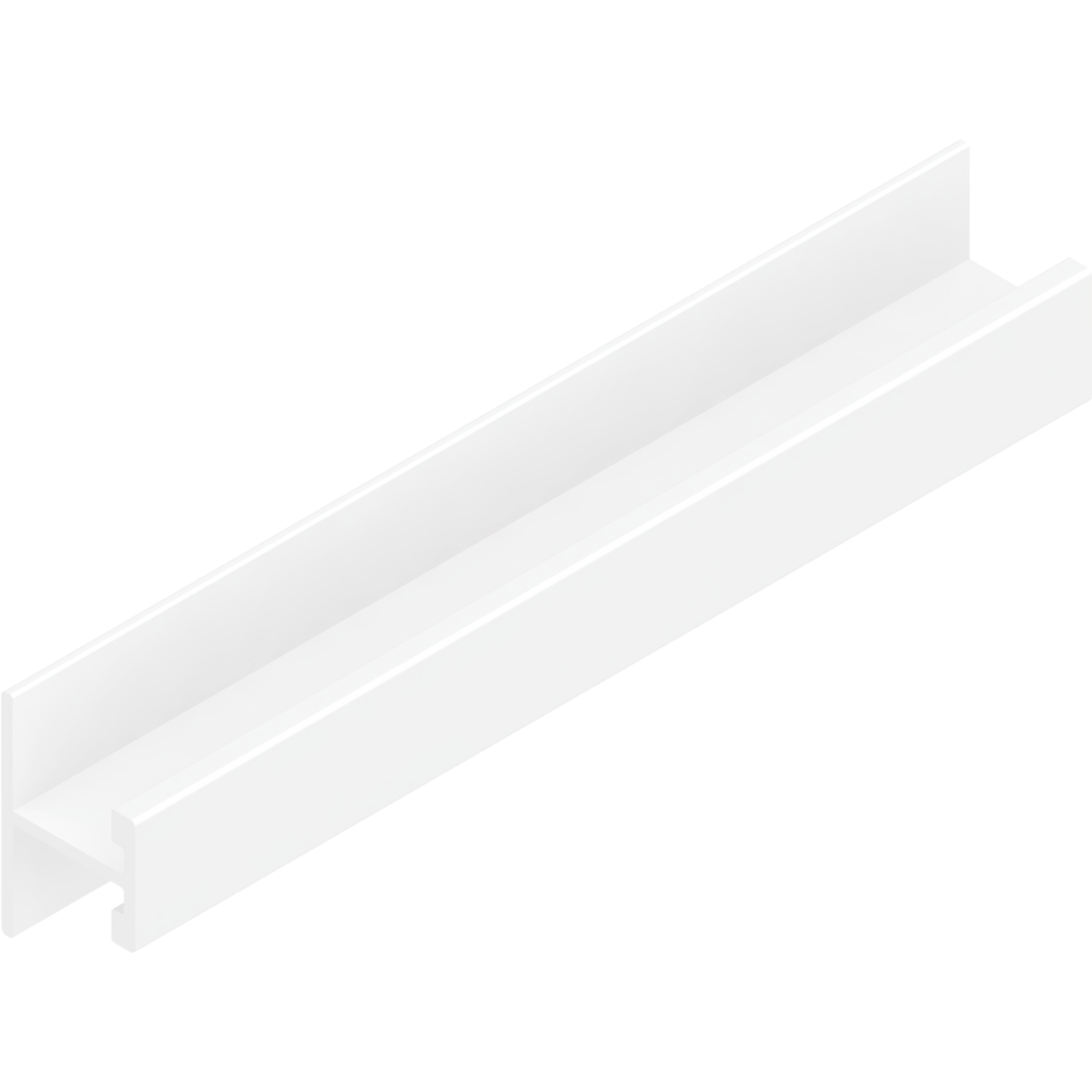 Horizontaal H-profiel PRH10V Terra 4m alu wit