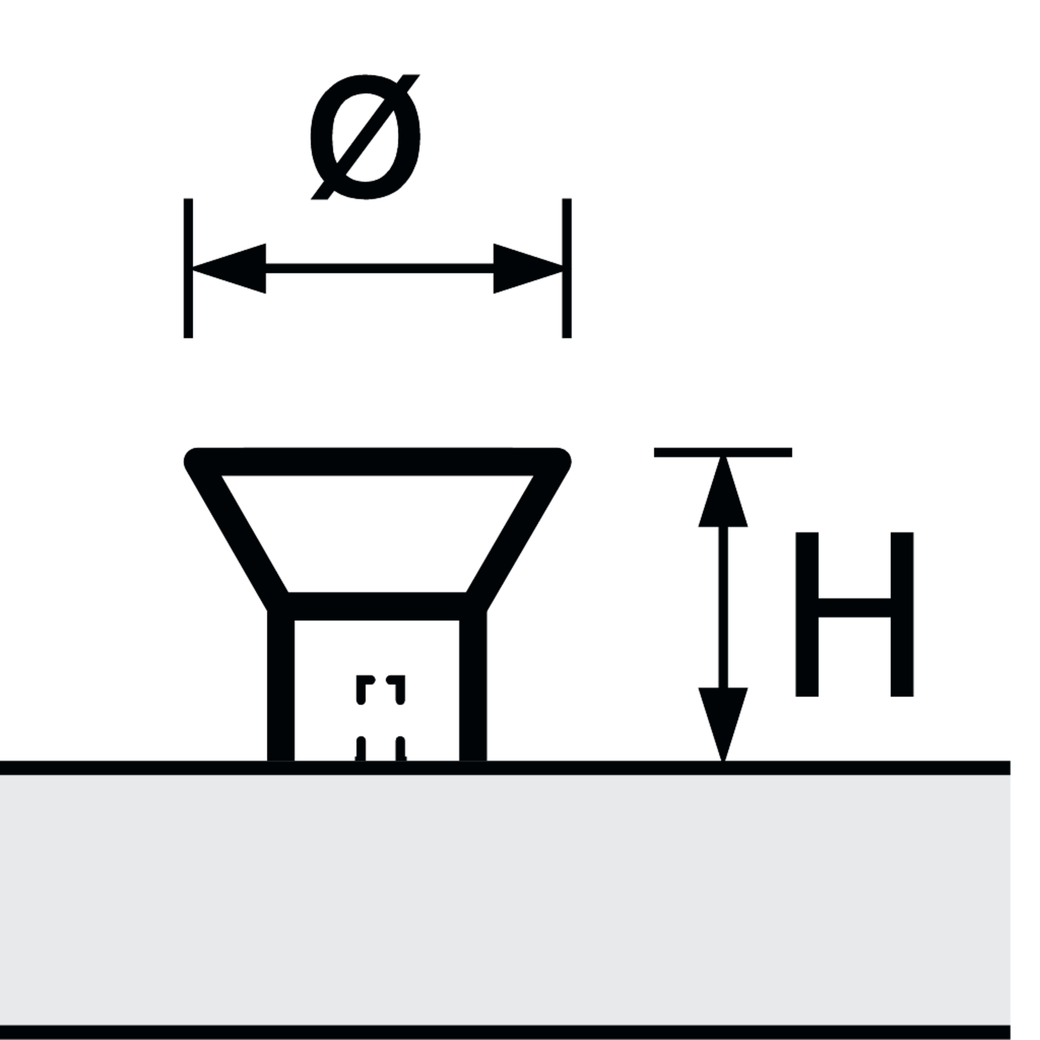 Knop Danum, H 22 mm, ø 25 mm, roestvrij staal geborsteld