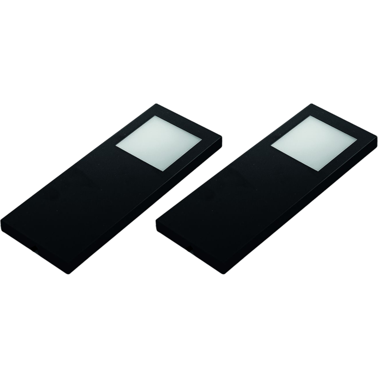 Hera set 2 x Slim-pad F led 5W 24V 3000K zwart+ transfo led 15