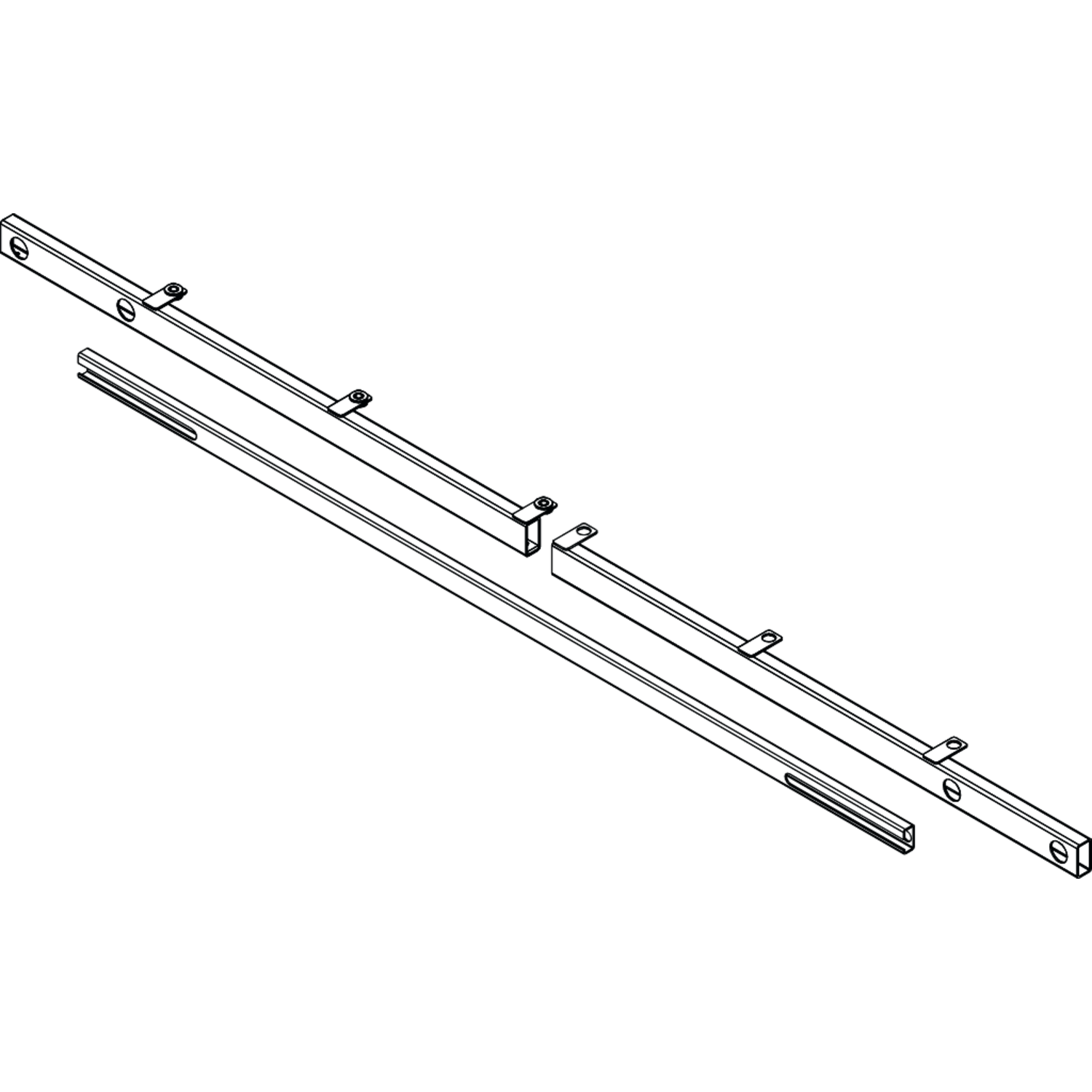 Verlengset E-More Plus 1800-2400mm grijs