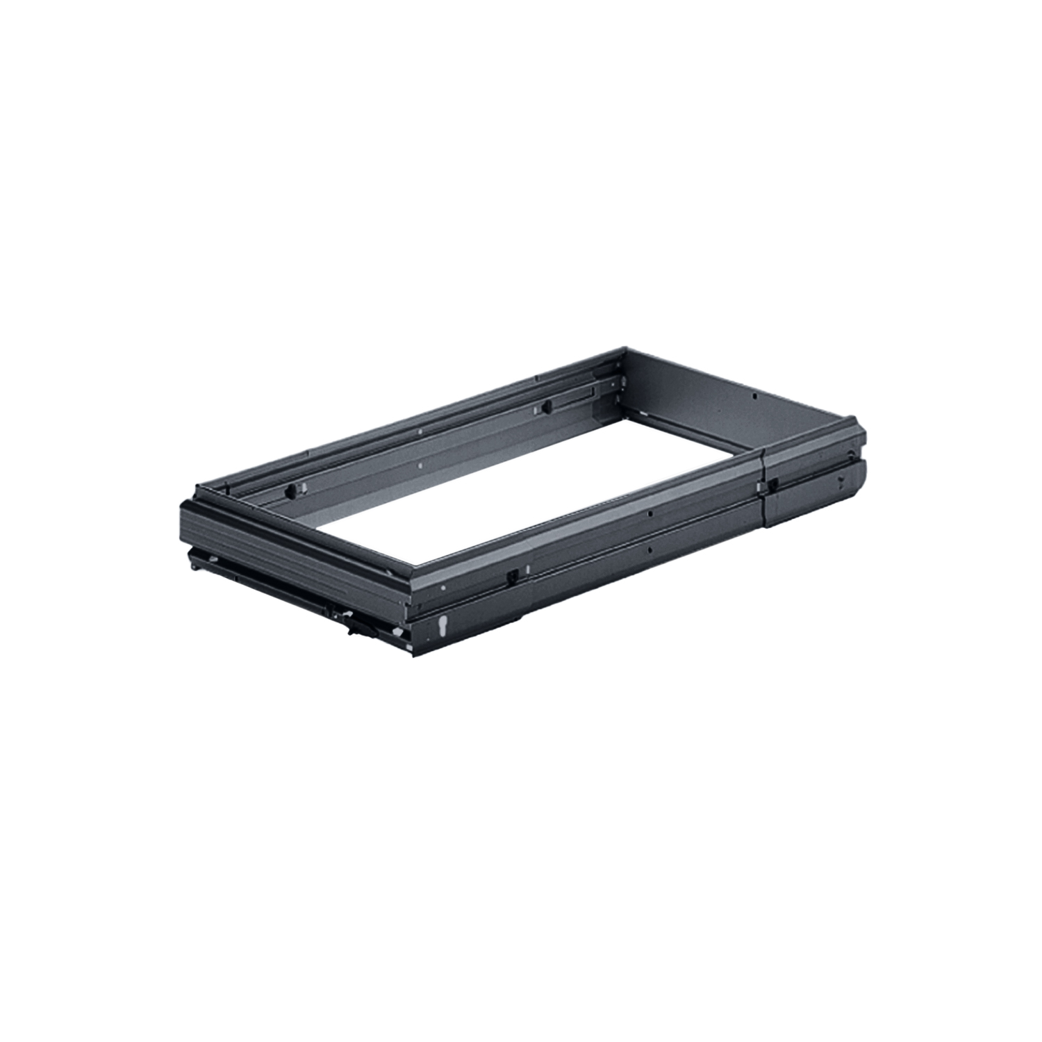 Traploos in de breedte verstelbaar hangmapregisterframe Systema Top 2000, 
 1032 - 1204, zwart