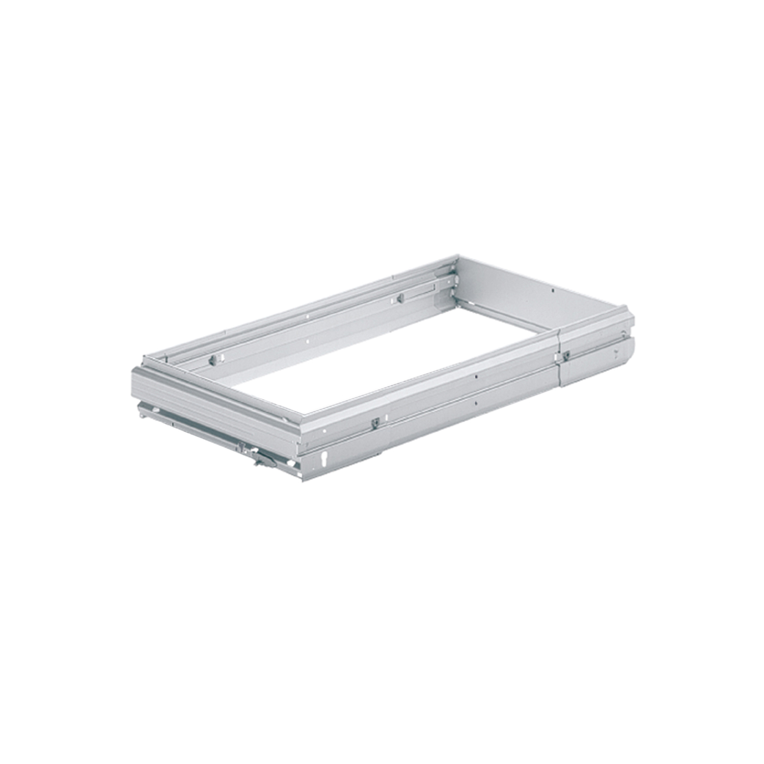 Traploos in de breedte verstelbaar hangmapregisterframe Systema Top 2000, 
 534 - 706, Aluminiumkleurig