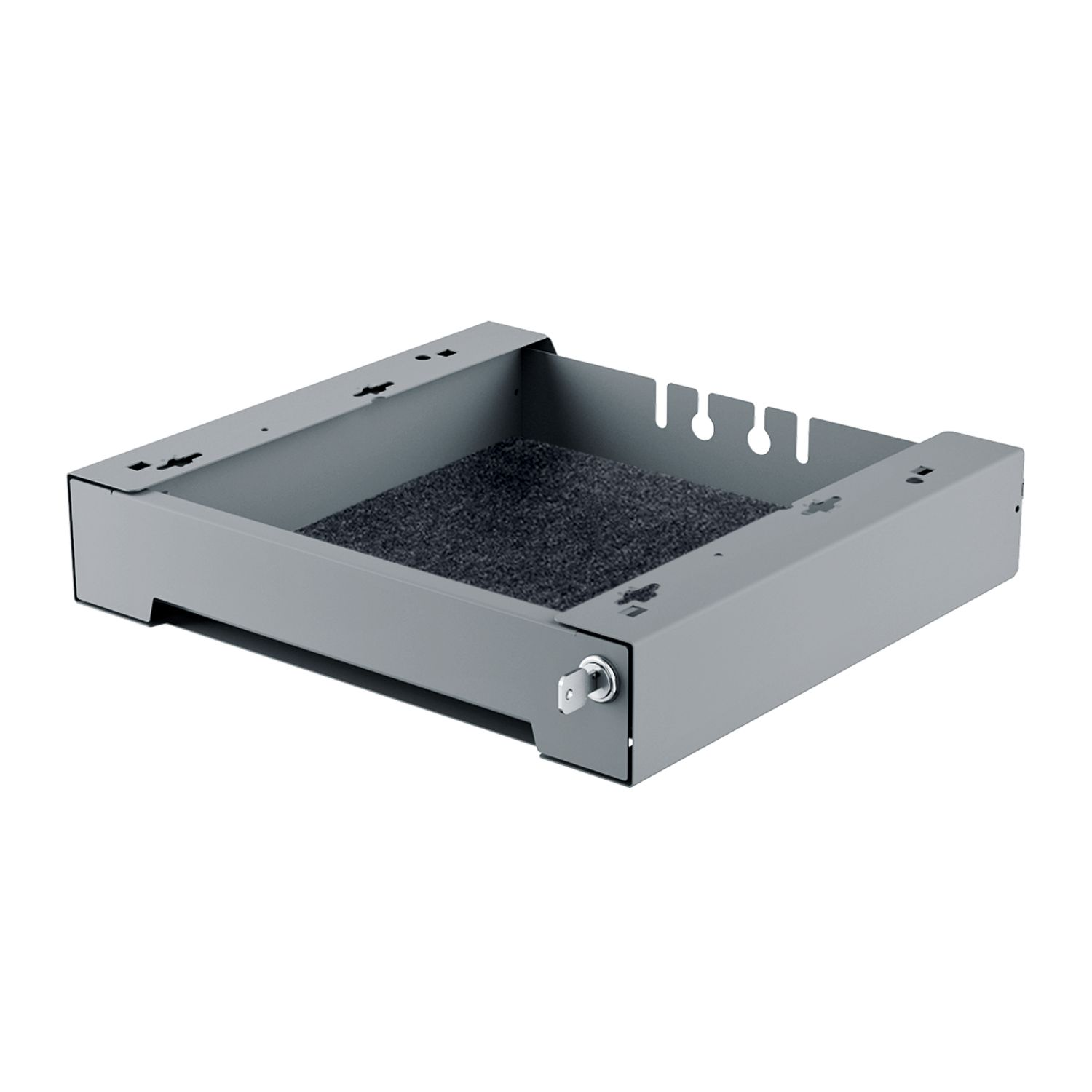 SmarTray staal 75 mm met cassette (losse verpakking), antraciet