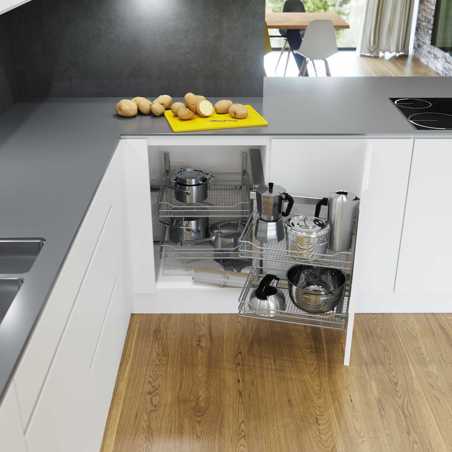 VS COR Fold chroom 450mm rechts
