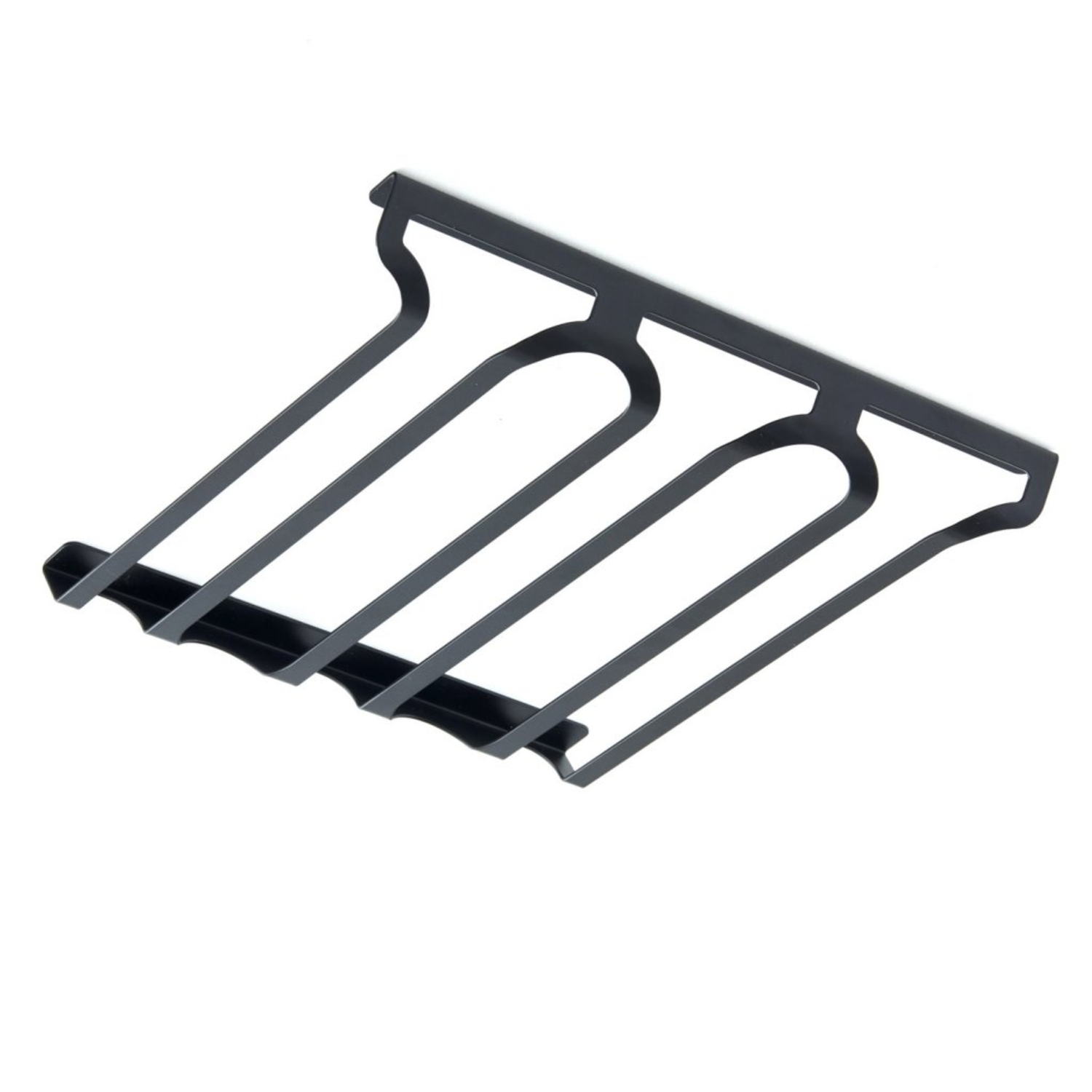 Glazenhouder zwart mat - 3 x 3 glazen