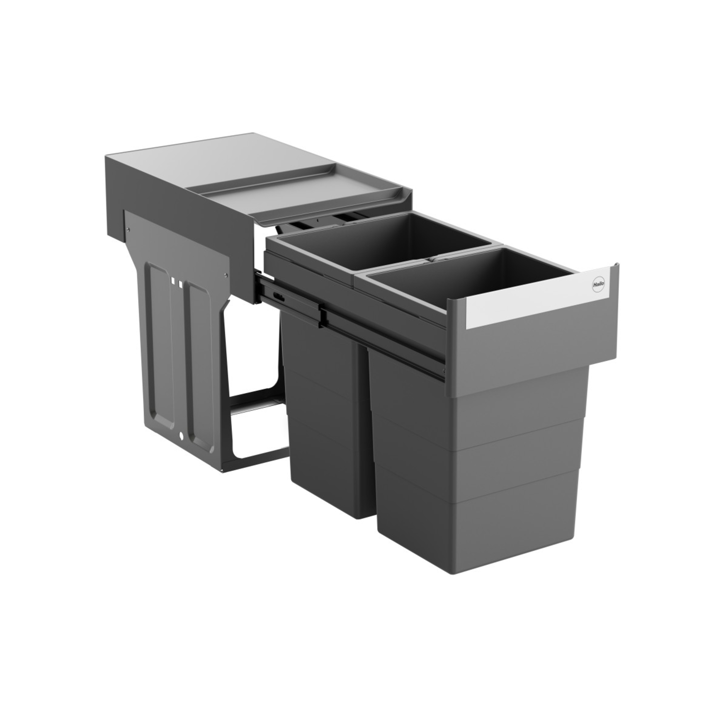 Hailo tandem 2x13l antraciet