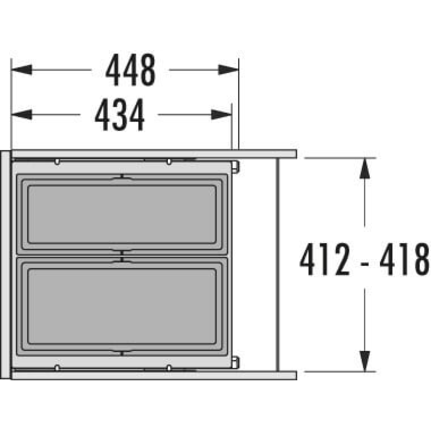 Hailo as cargo afvalemmer 450 21/17