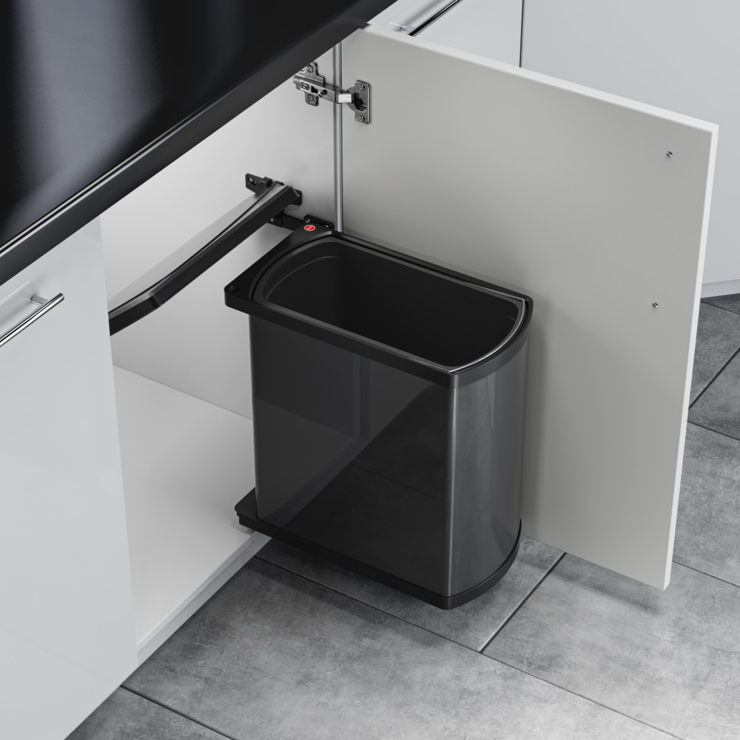 Hailo duo 2x8l antraciet/zwart