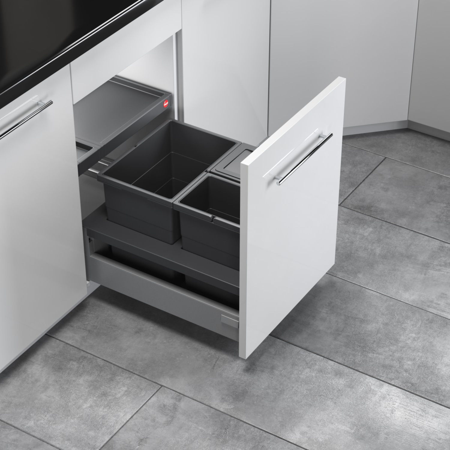 Hailo separato k.45cm 18+2x8l antraciet