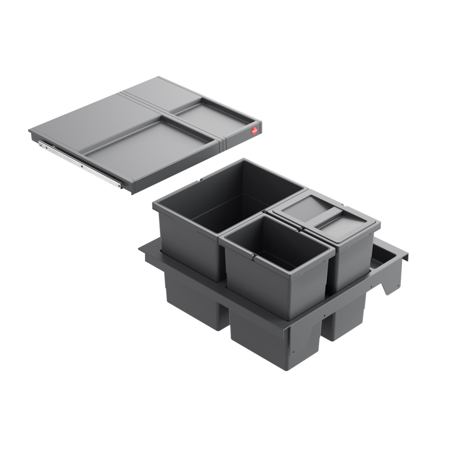 Hailo separato k.50cm 18+2x8l antraciet