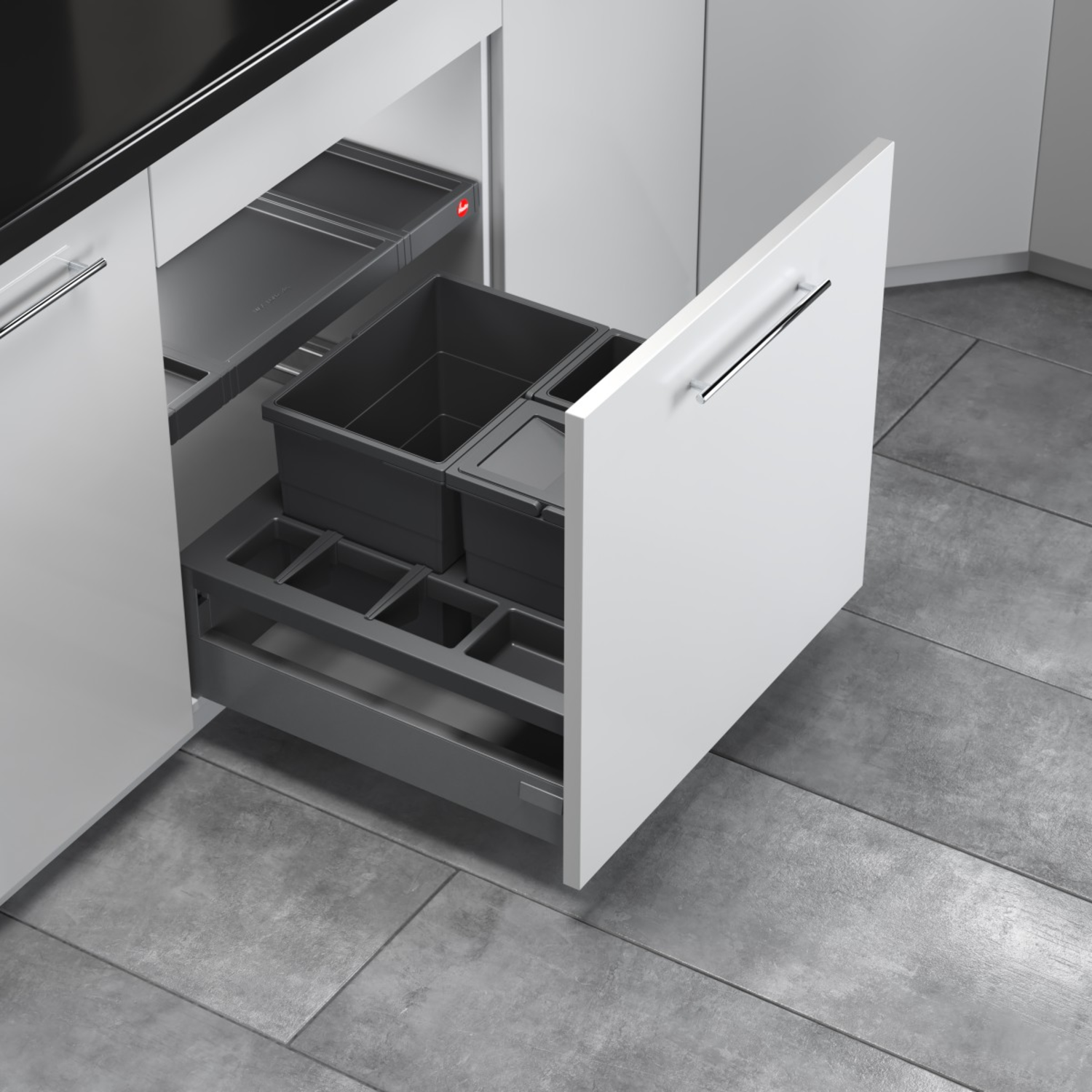 Hailo separato k.60cm 18+2x8l antraciet