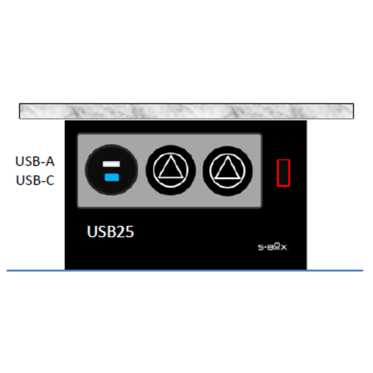 S-box chameleon b-f (2 st +  usb a/c 25w)