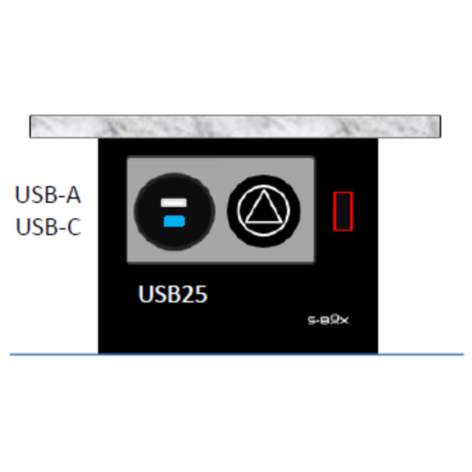 S-box mini chameleon nl-d-l (1 st+usb a/c 25w )