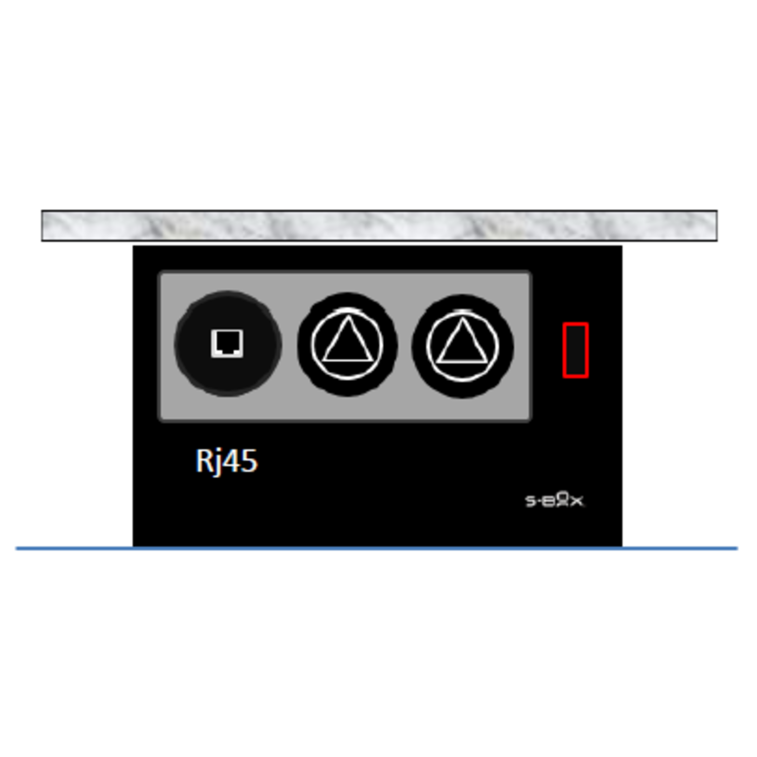 S-box chameleon b-f (2 st + rj45)
