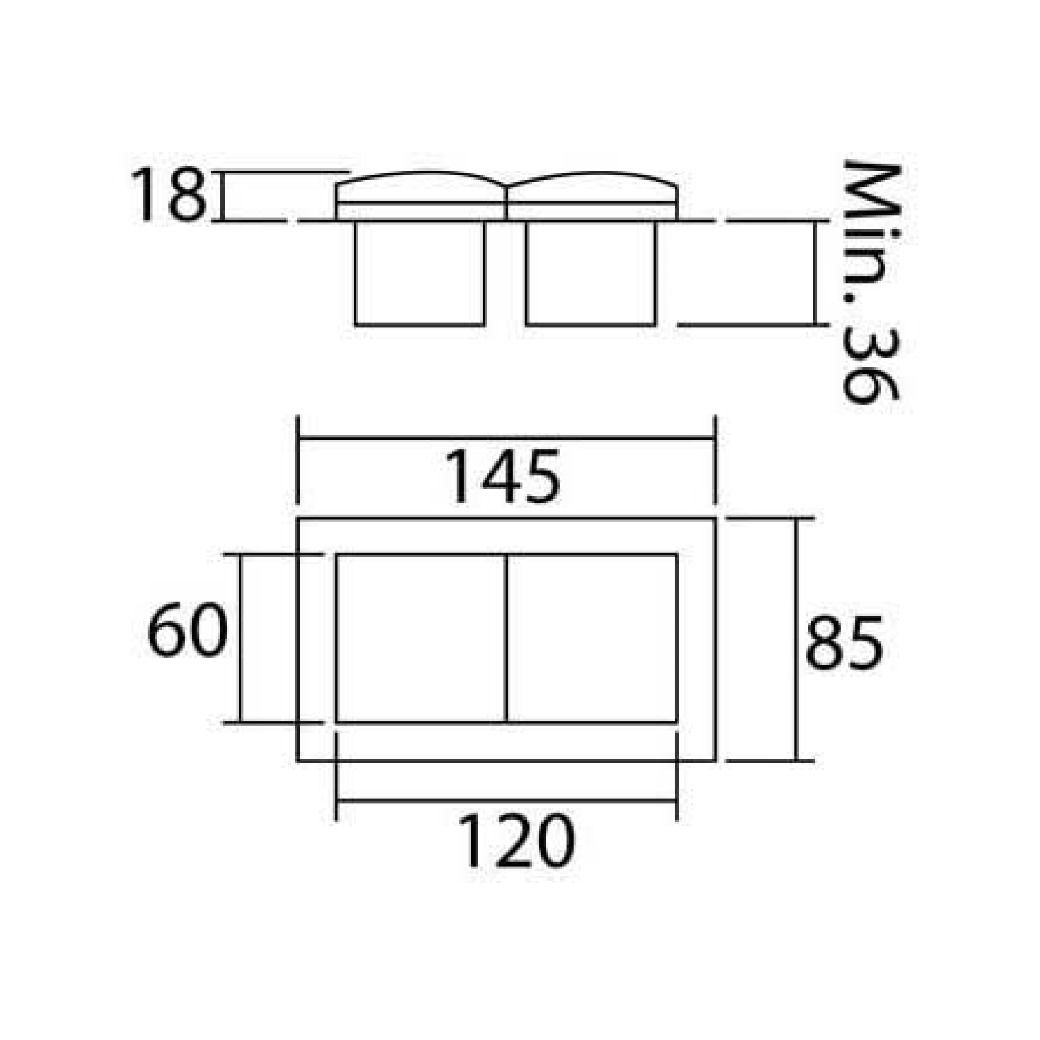 Inbouwstopcontact klappo rvs b-f