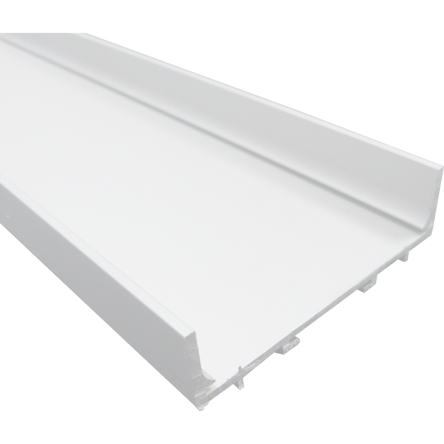 Greeplijst YAREN C- vorm voor decor strip wit 5000mm