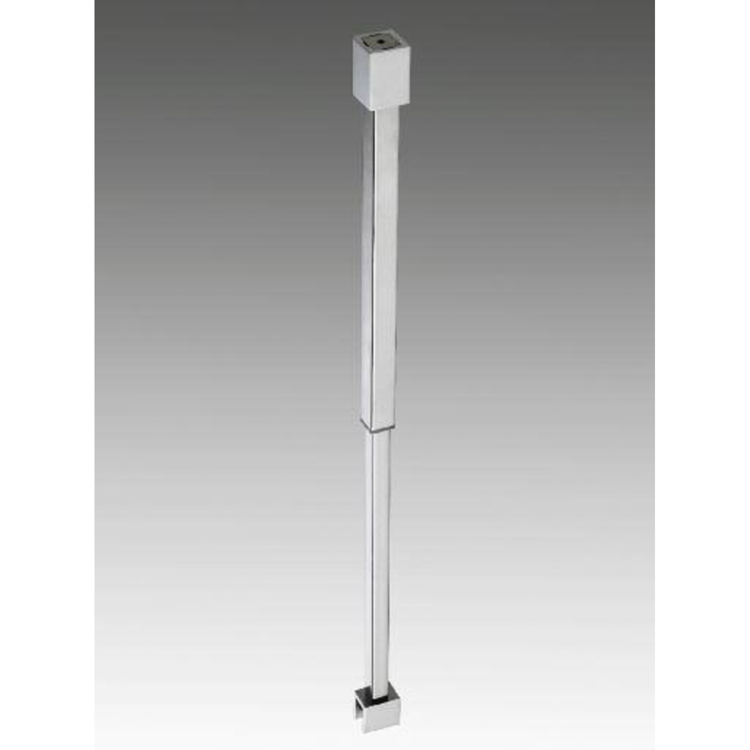 Uitschuifbare stabilisatiestang plafond/glas, voor 6/8 mm glas, L304/554, chroom