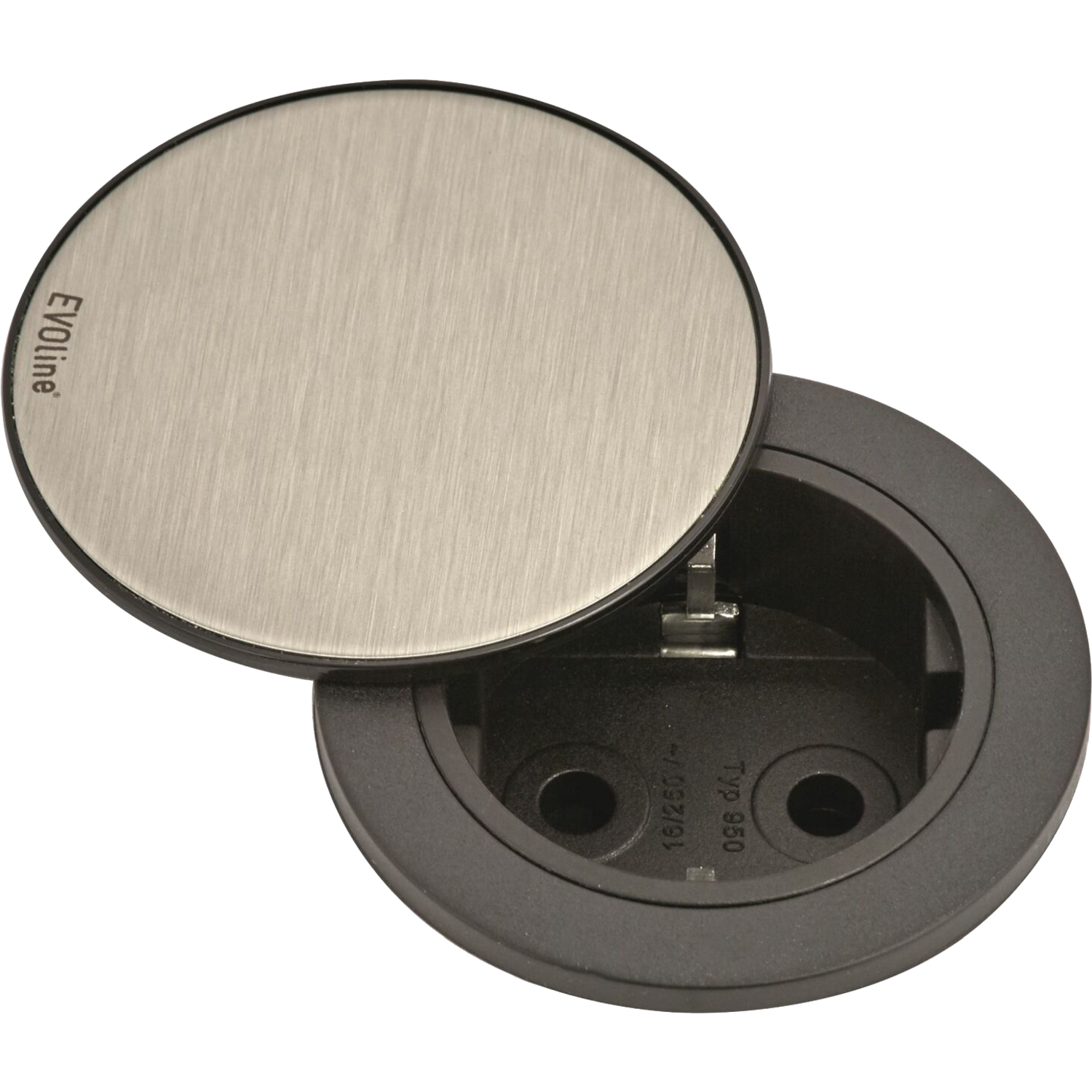 Evoline One stekkerdoos rvs 3m kabel nl/d/l + draaideksel