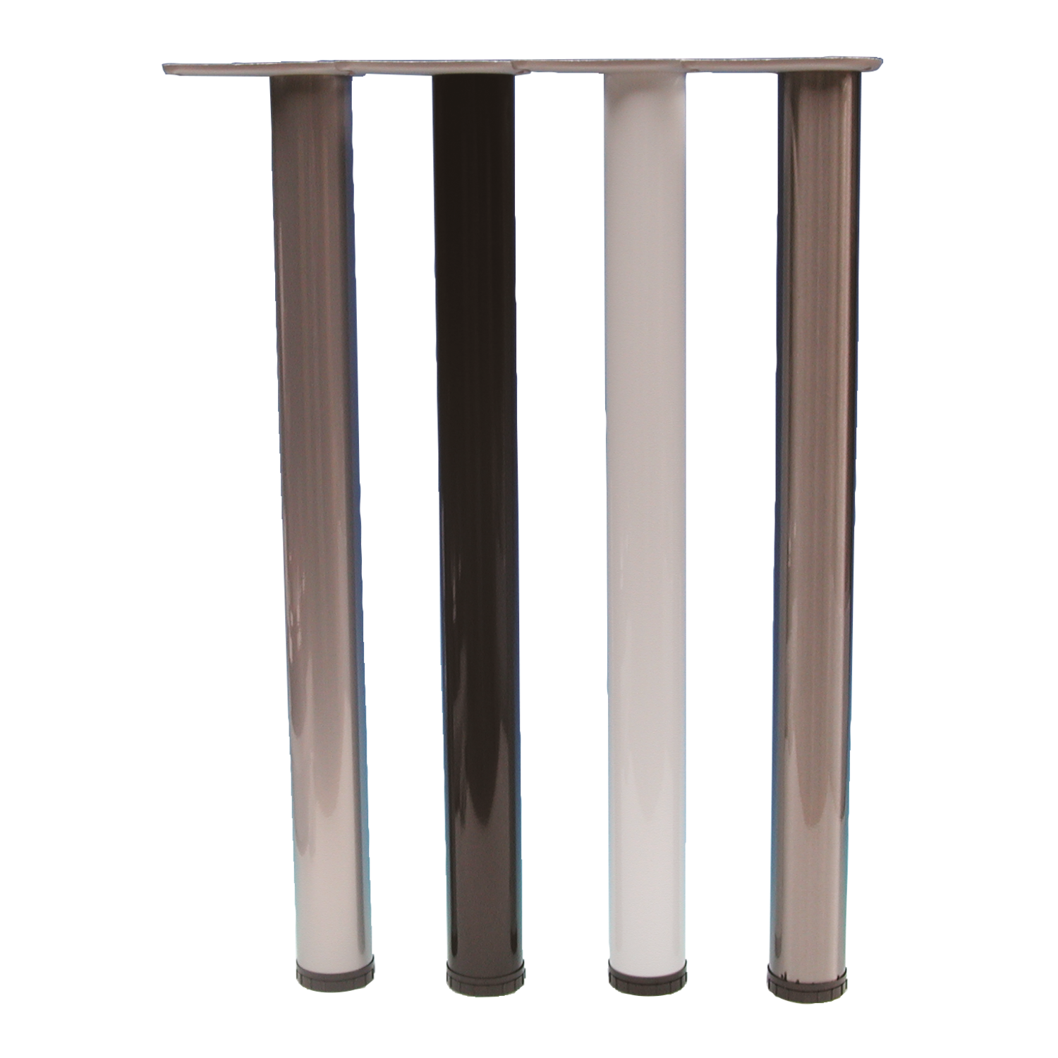 Tafelpoten como 710mm verstelb. mat zwart
