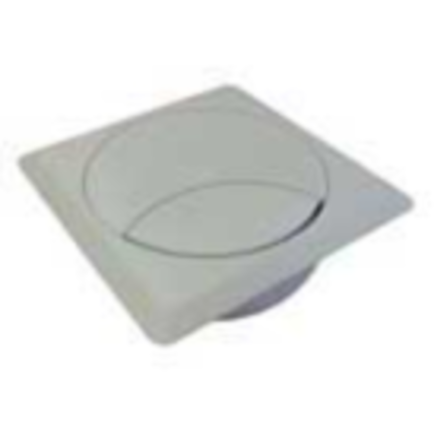 Kabeldoorvoer 93x93mm licht grijs kunsstof boring diameter 80mm