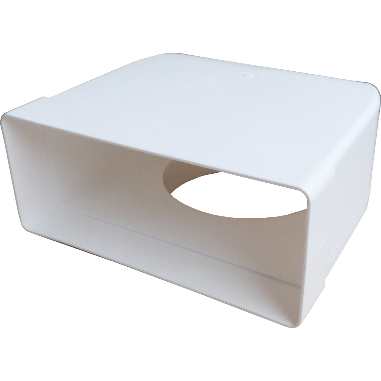 System 220 hoekadaptor 90°vlakkanaal- d125mm wit