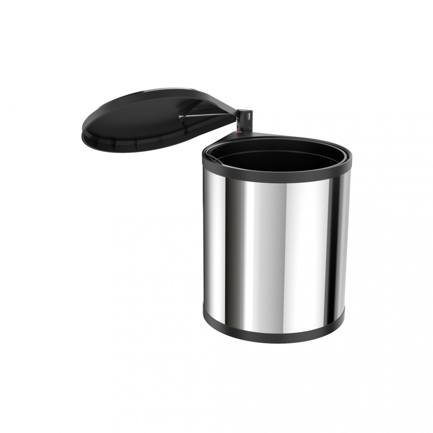 Hailo Mono RVS Zwart 15l