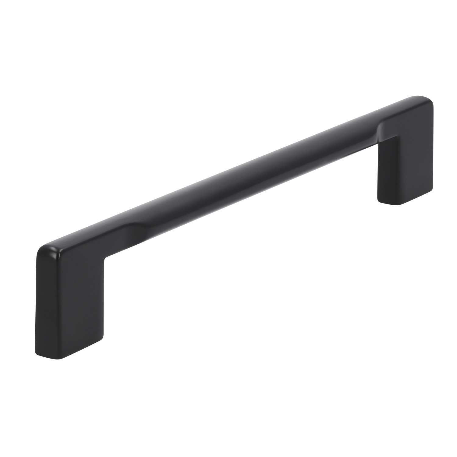 Greep recht ovaal ba 160mm L 180mm zamak mat zwart