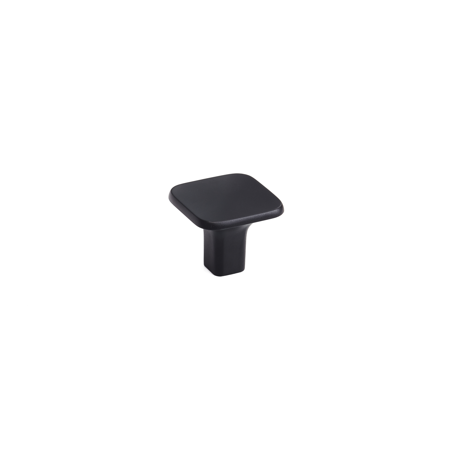 Knop scoop zamak zwart gelakt L 32mm