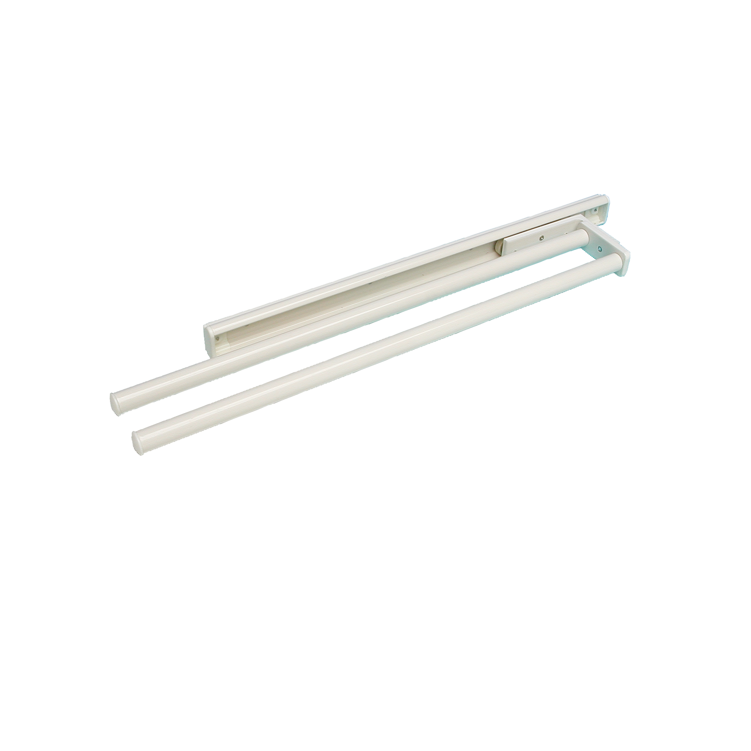 Handdoekdrager 465 mm 2 armen alu wit